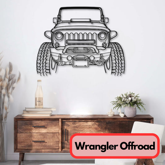 Décoration murale métal Wrangler Offroad